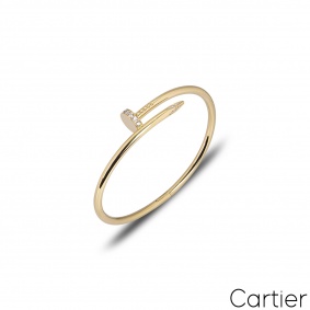Cartier Yellow Gold Diamond Juste Un Clou Bracelet Size 15 B6048615 Cartier Yellow Gold Diamond Juste Un Clou Bracelet Size 15 B6048615